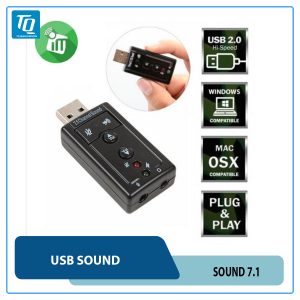 USB ra sound 7.1 3D loại xịn dùng cho máy tính hư jack sound