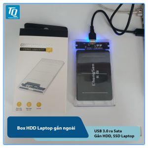 Box Ổ Cứng 2.5 inch Trong Suốt USB 3.0, hỗ trợ đến 2Tb