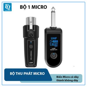 Bộ chuyển đổi micrô không dây bằng nhựa di động, 1 Micro