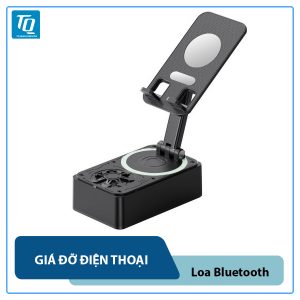 3 trong1 Giá Đỡ Điện Thoại Để Bàn Có Thể Gập Lại Tích Hợp Loa Âm Thanh Sạc Dự Phòng